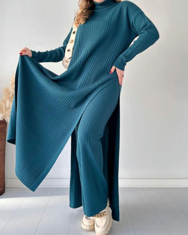 Sandra - Gara adīta kleita brīvā griezumā