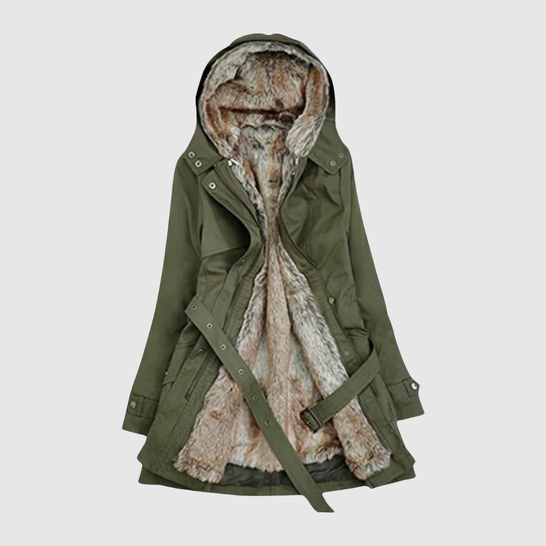 Елена – Екстра топла парка с козина и шнур