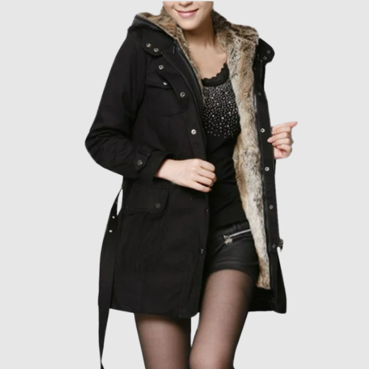 Елена – Екстра топла парка с козина и шнур