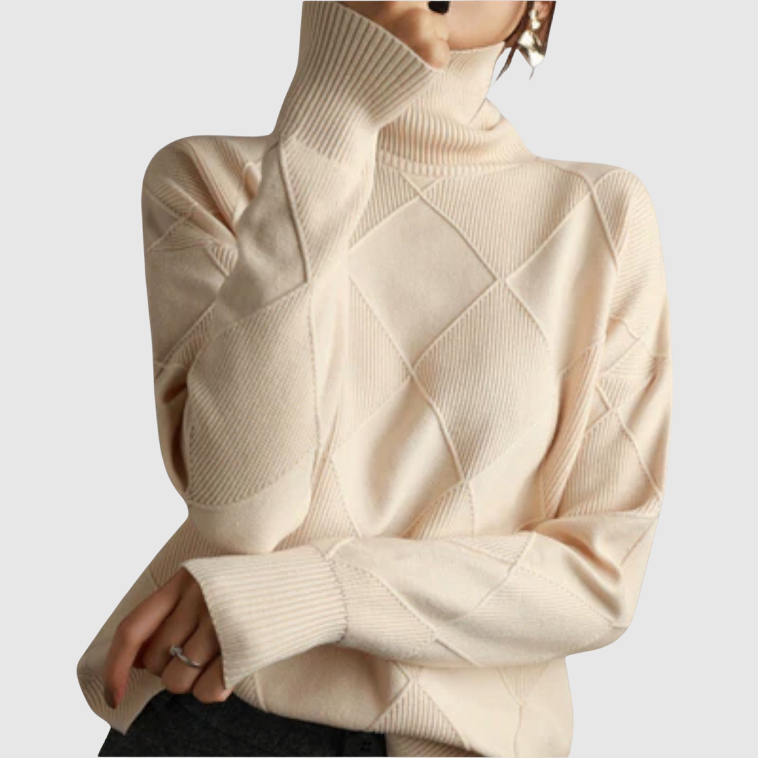 Клара – Пуловер с геометричен модел