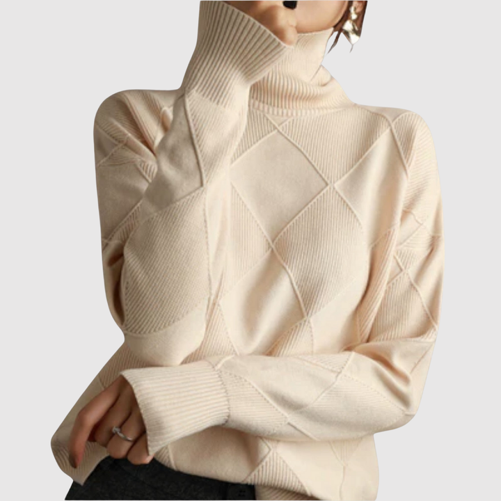 Клара – Пуловер с геометричен модел