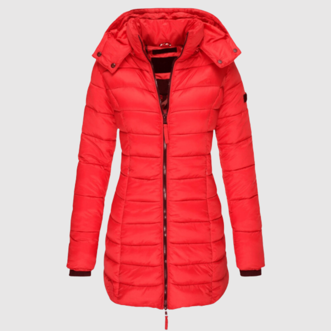 Елена - Зимно яке с качулка и лека подплата