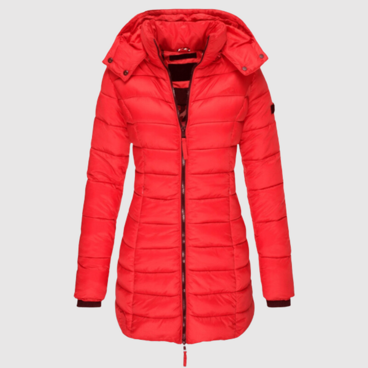 Елена - Зимно яке с качулка и лека подплата