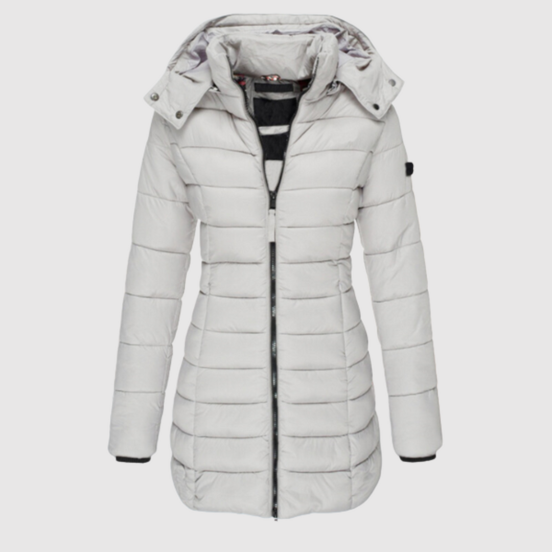 Елена - Зимно яке с качулка и лека подплата