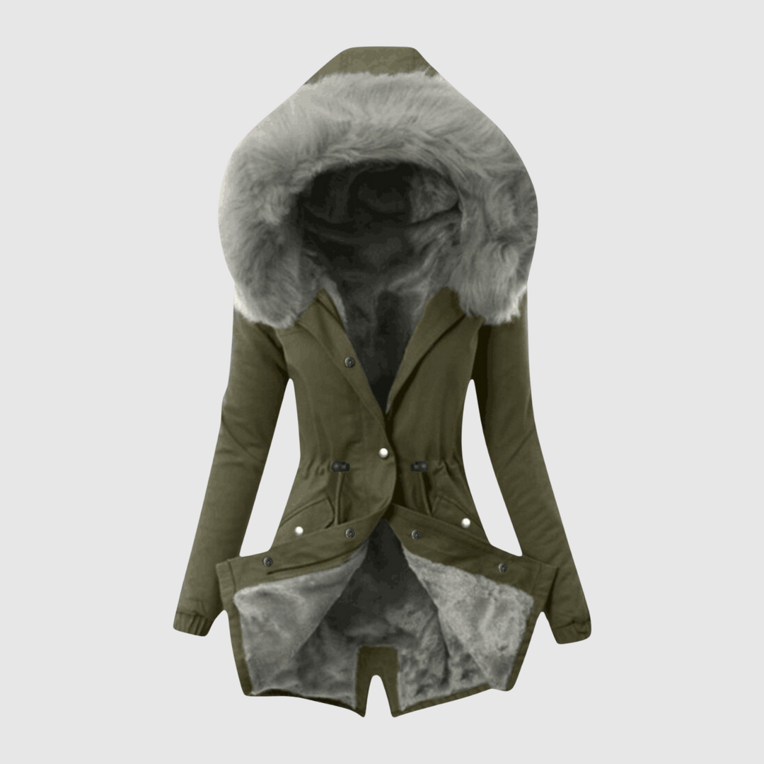 Елена – Асиметрично яке с изкуствена кожа и талеви шевове