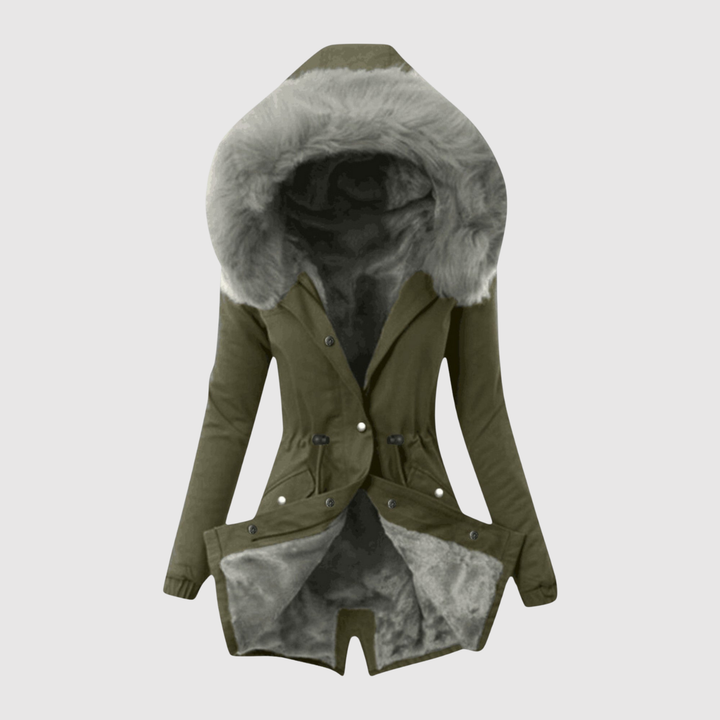 Елена – Асиметрично яке с изкуствена кожа и талеви шевове