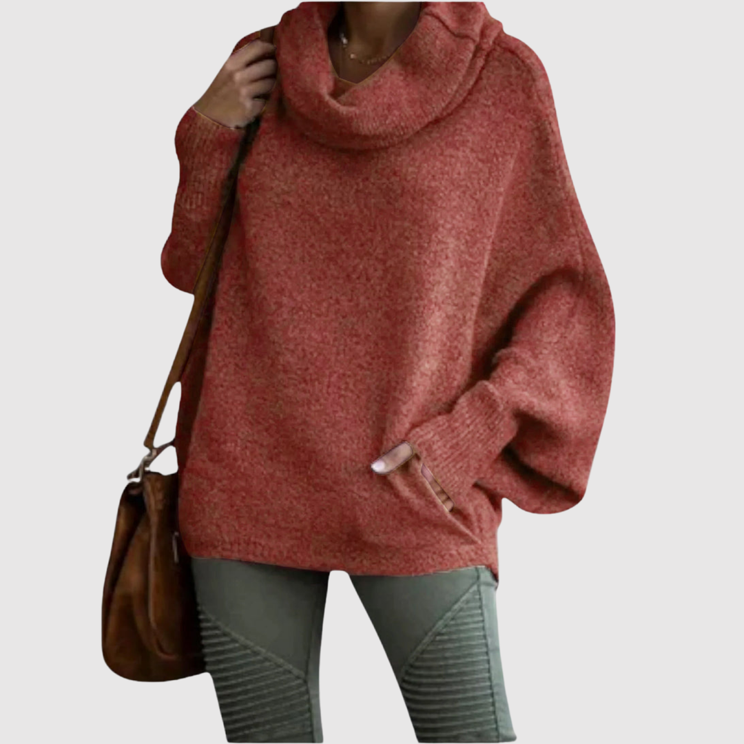 Клара – Хюге плетиво с разхлабена яка