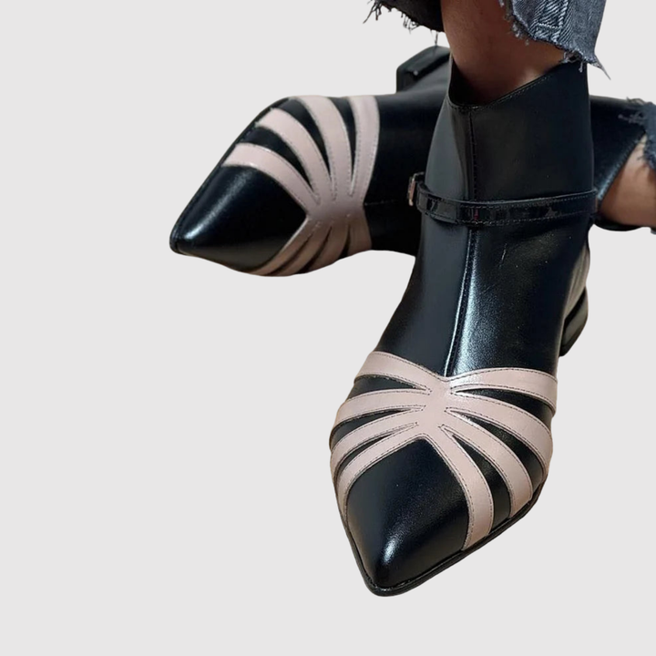 Теодора - Геометрични ботуши с остър нос