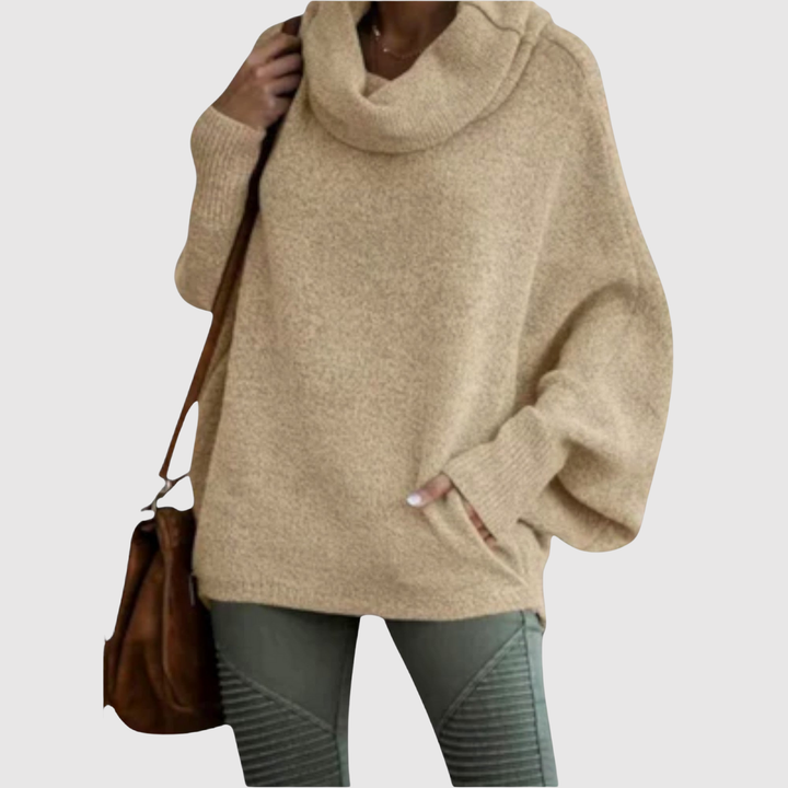 Клара – Хюге плетиво с разхлабена яка