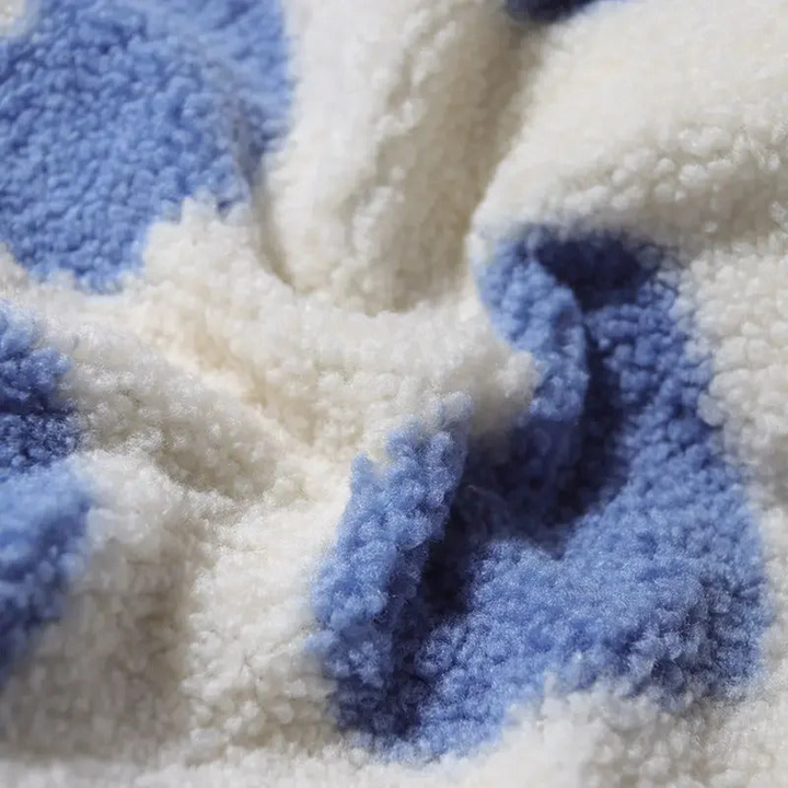 Мила - Флийс суитшърт с принт на сърца