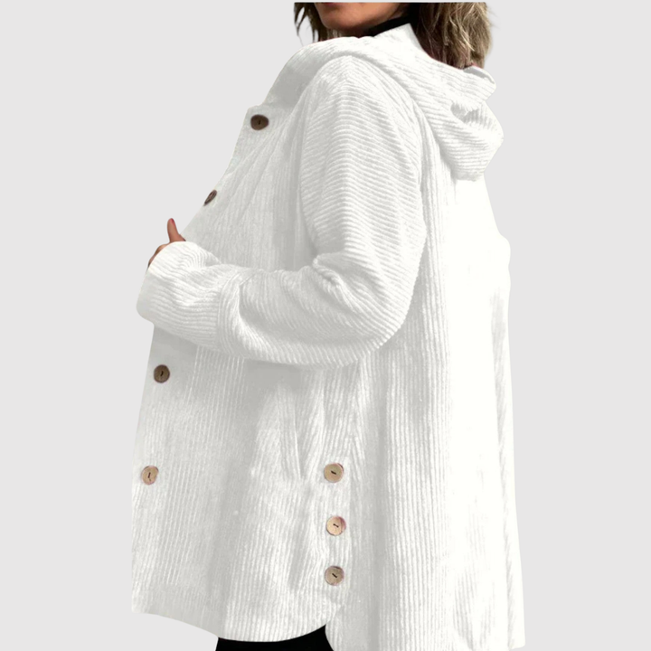 Елена – Дълго палто с дизайн от кадифе