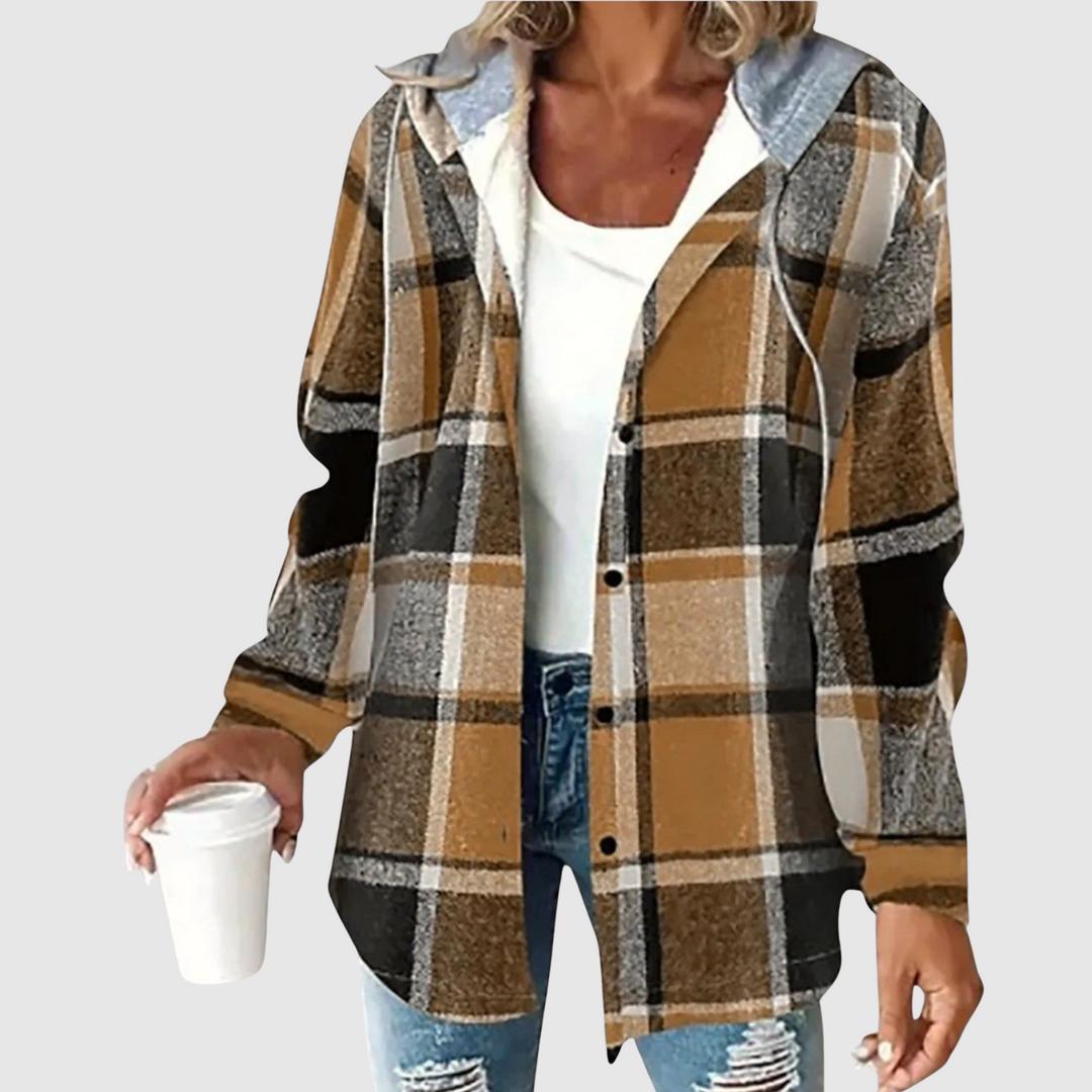 Мила - Модерна риза с качулка за жени