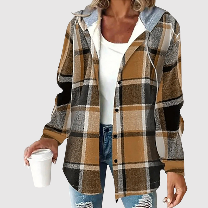 Мила - Модерна риза с качулка за жени