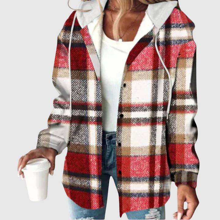 Мила - Модерна риза с качулка за жени