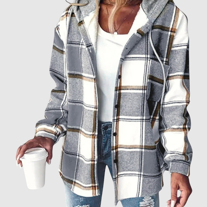 Мила - Модерна риза с качулка за жени