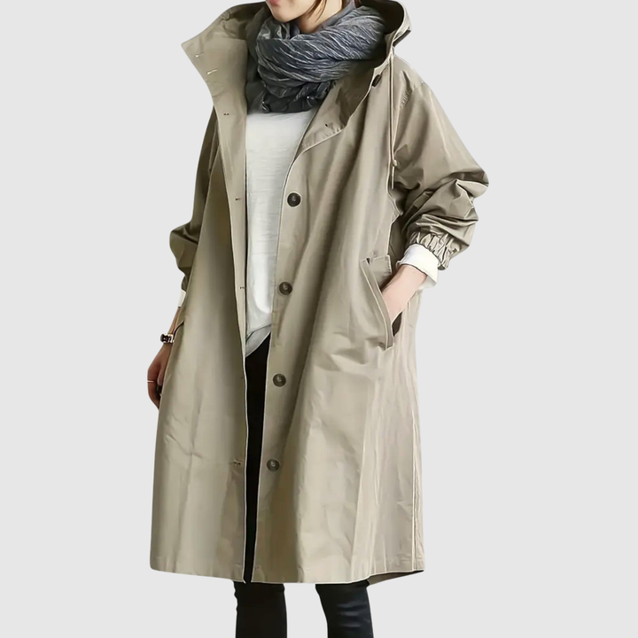 Елена – Дълго леко яке с качулка