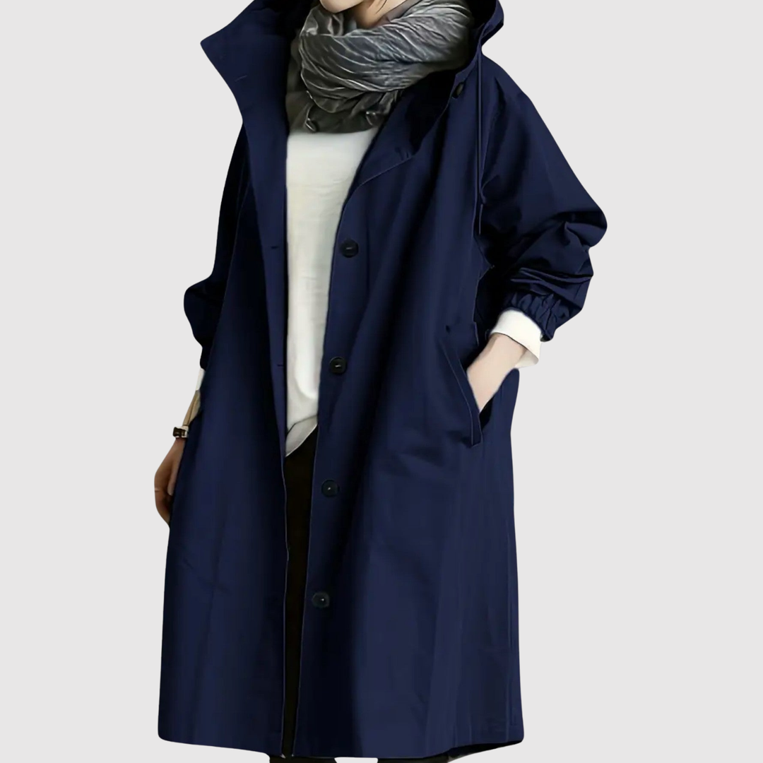 Елена – Дълго леко яке с качулка