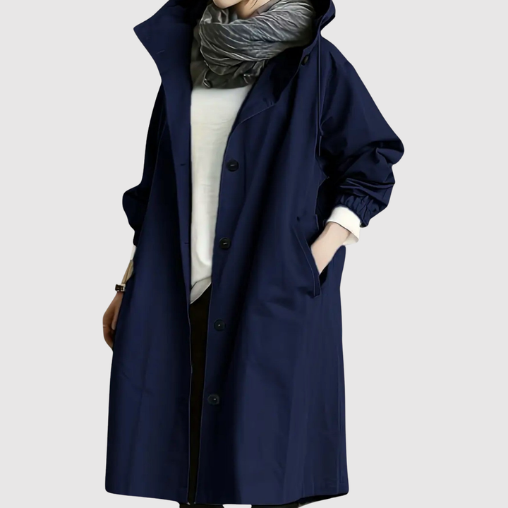 Елена – Дълго леко яке с качулка