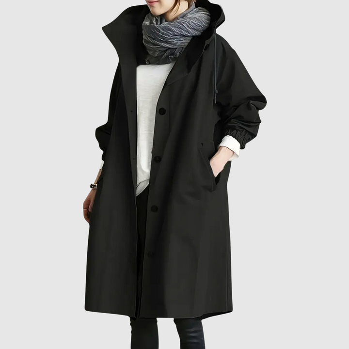 Елена – Дълго леко яке с качулка