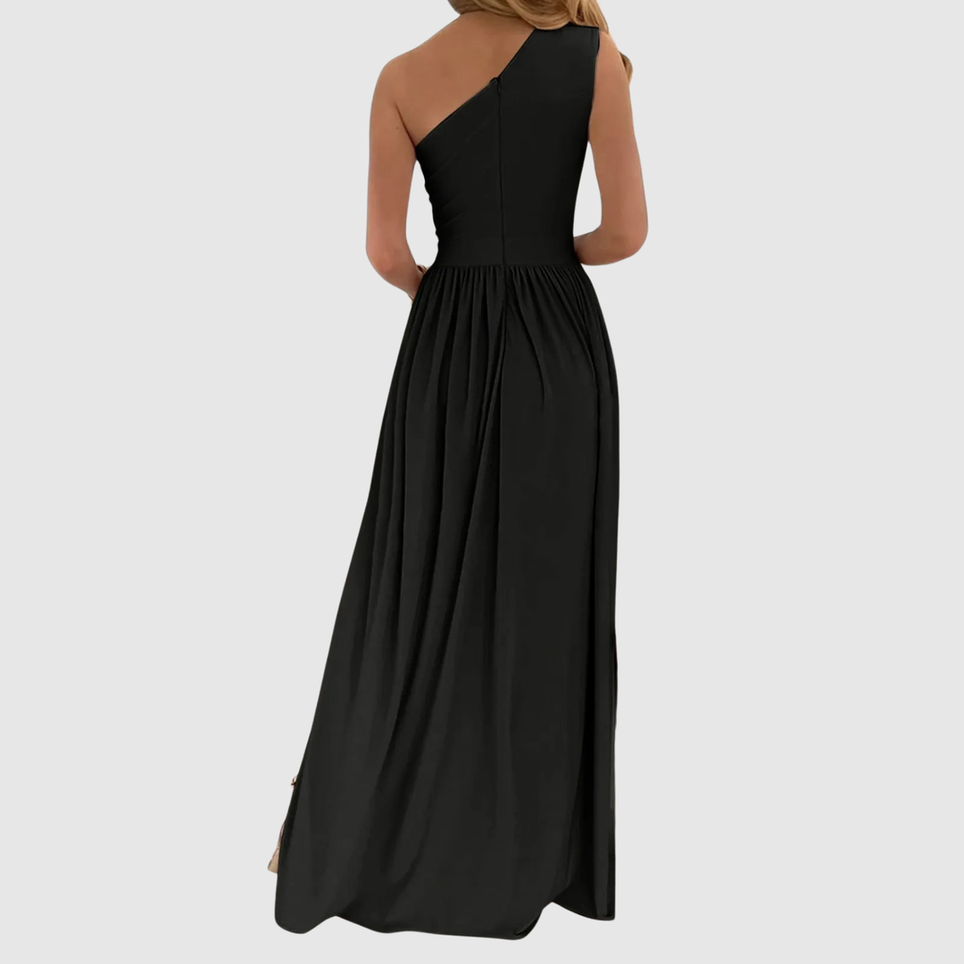 Лилия – Дълга вечерна рокля с висок разрез