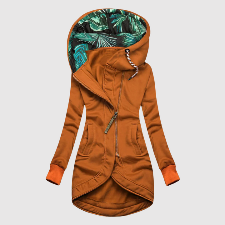 Елена - Елегантна дамска парка с качулка