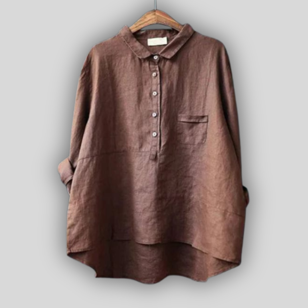 Linu Zaļā Blūze Vienkāršība