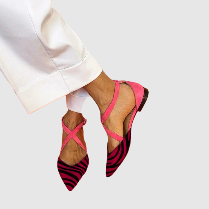 Йоана - Високи сандали с шарки