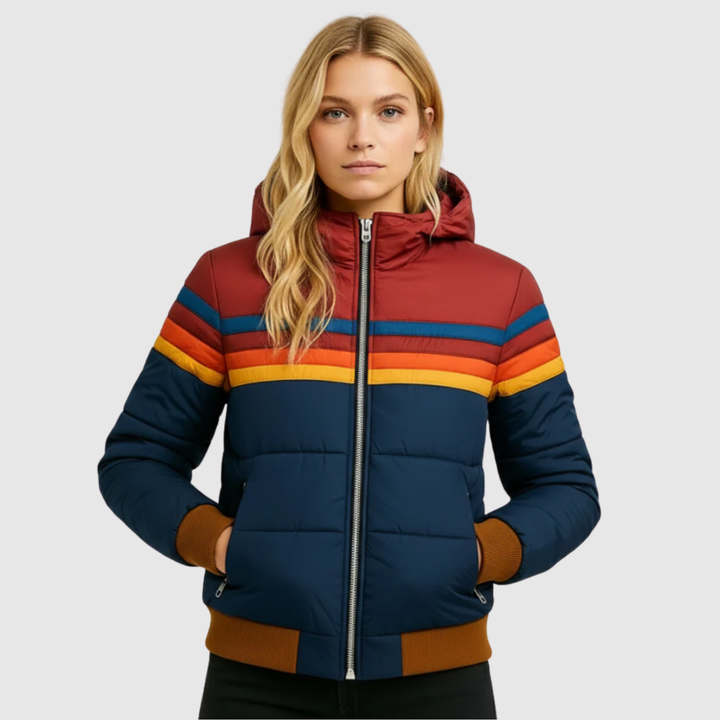 Елена – Удобно яке с цветни ивици