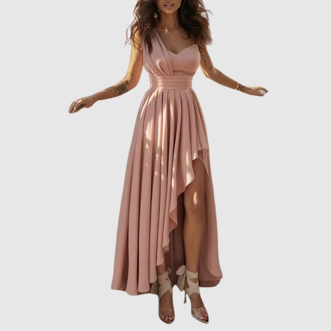 Лилия – Романтична макси рокля с разрез