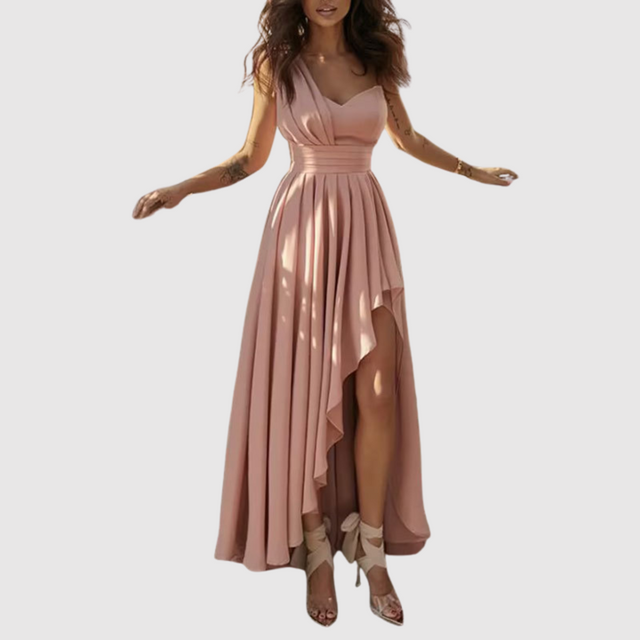 Лилия – Романтична макси рокля с разрез