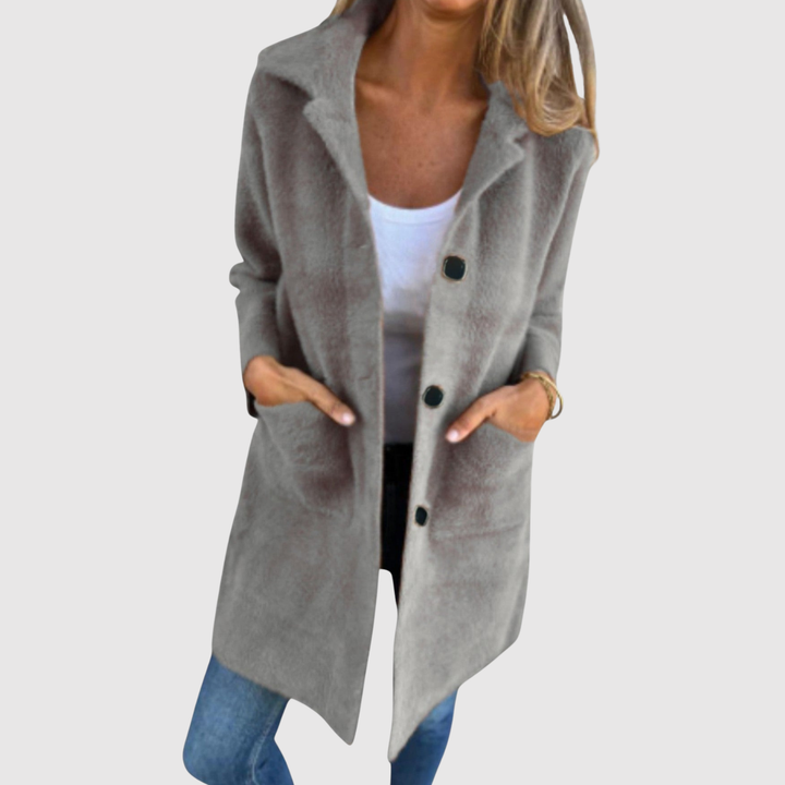 Елена – Дълго палто с класически копчета