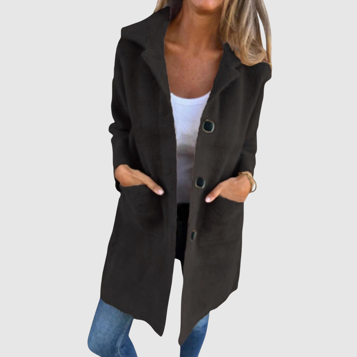 Елена – Дълго палто с класически копчета