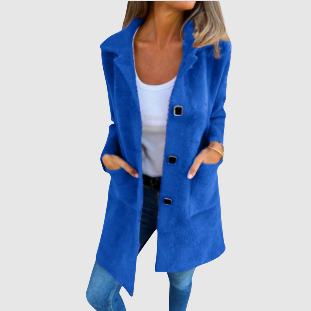 Елена – Дълго палто с класически копчета