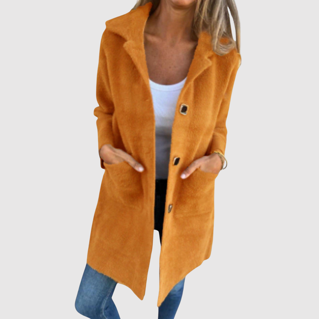 Елена – Дълго палто с класически копчета