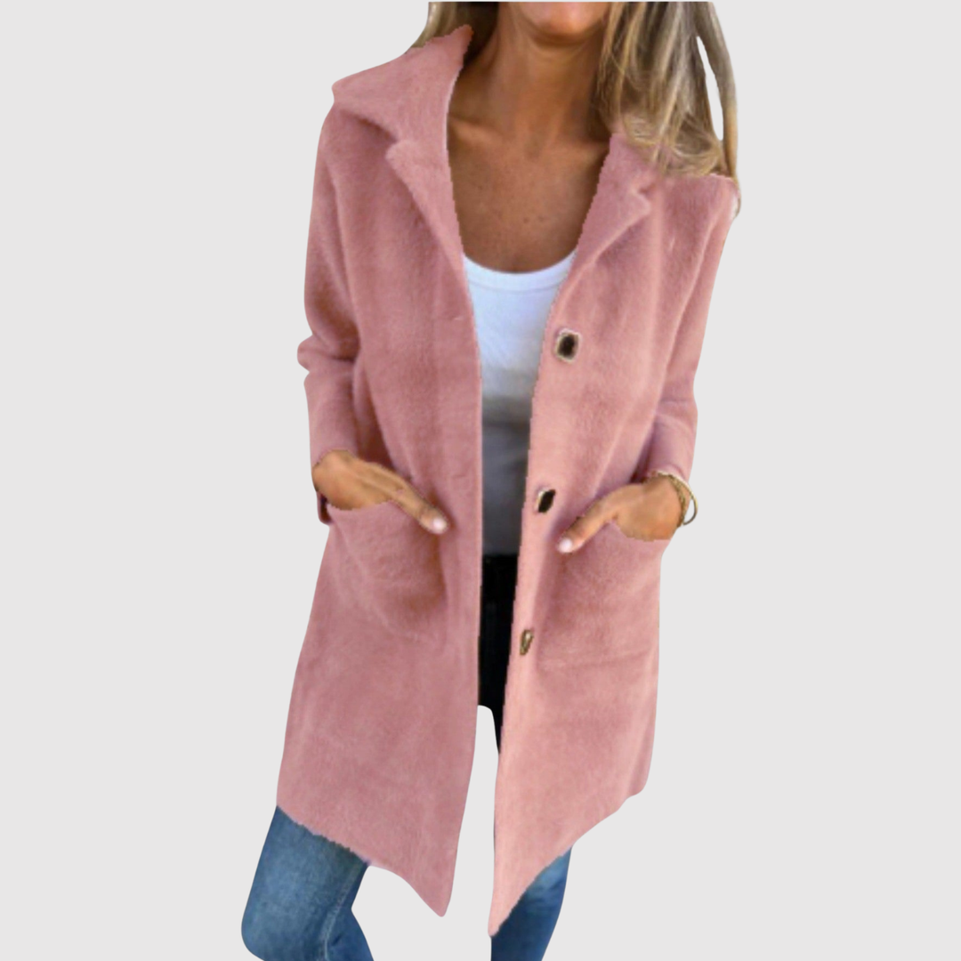 Елена – Дълго палто с класически копчета