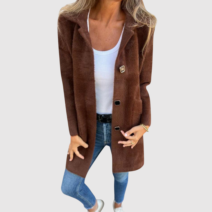 Елена – Дълго палто с класически копчета