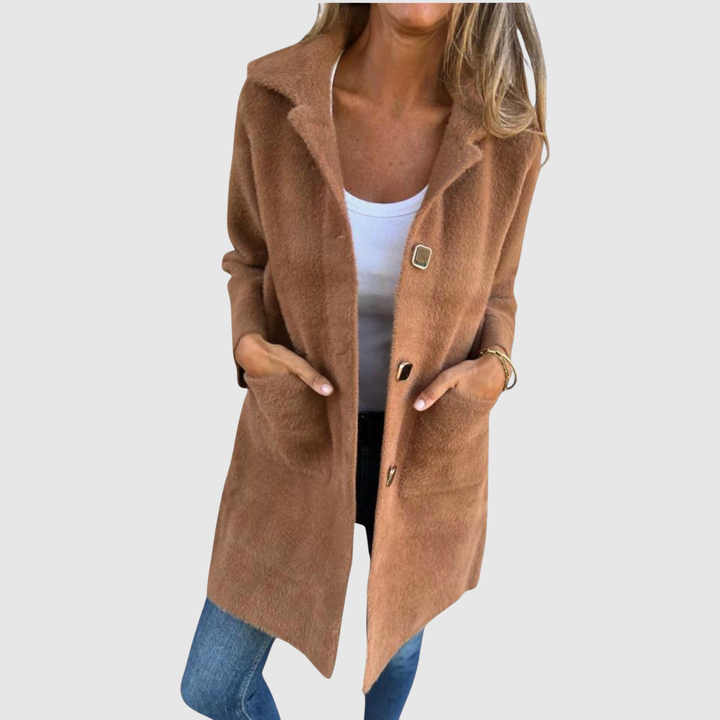 Елена – Дълго палто с класически копчета