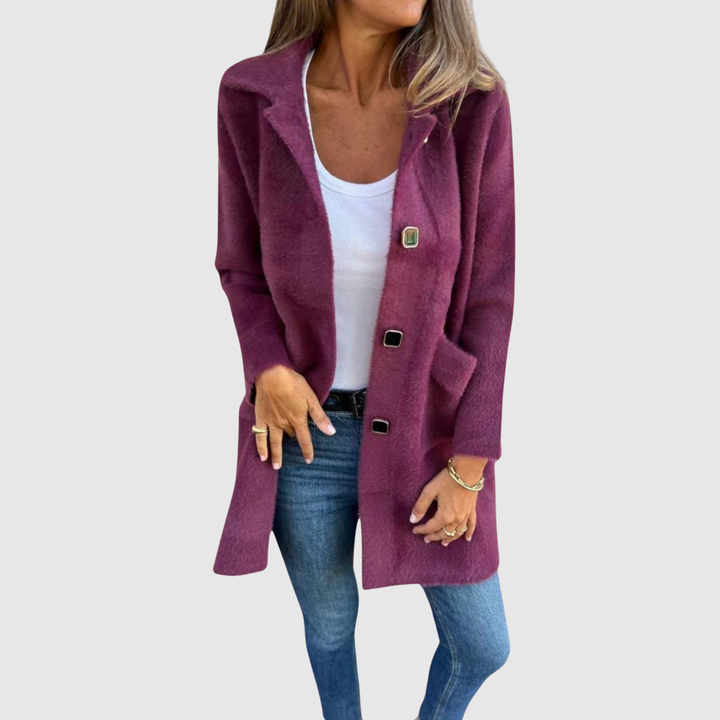 Елена – Дълго палто с класически копчета