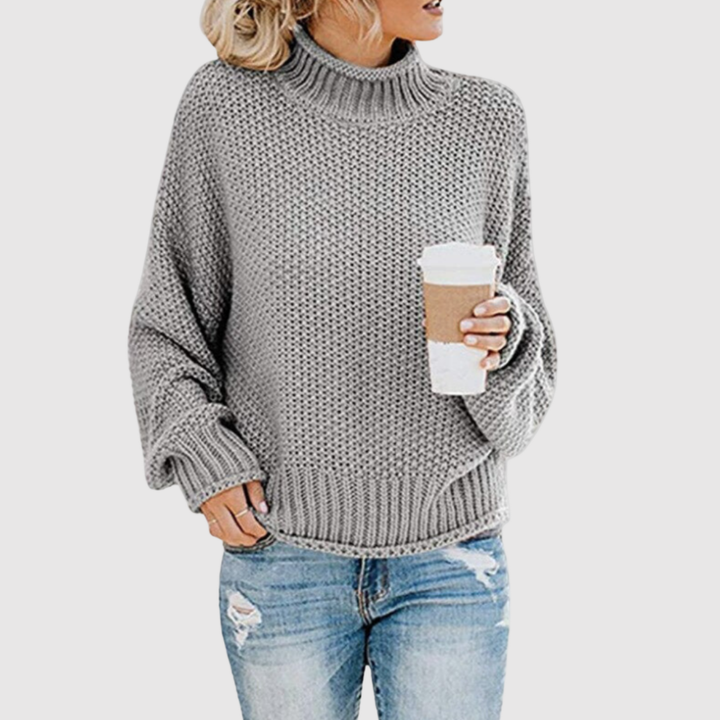 Клара – Пуловер с висока яка