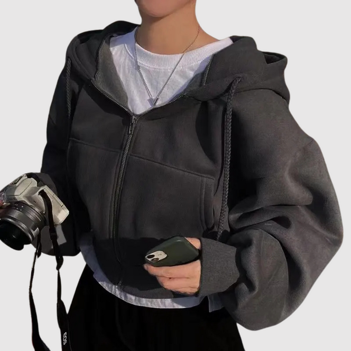 Мила – Къса худи с отпусната кройка