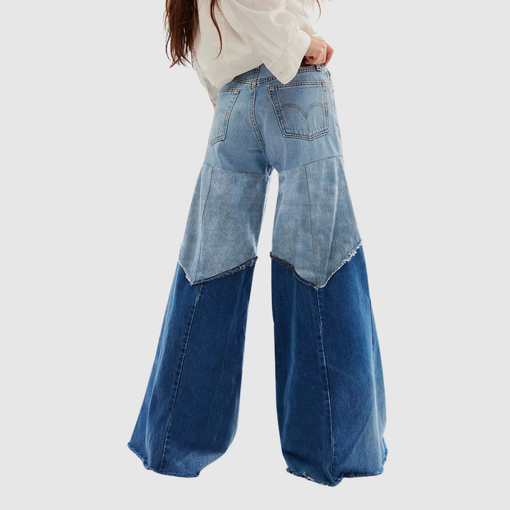 Полина – Дънки с флейер и сурови детайли