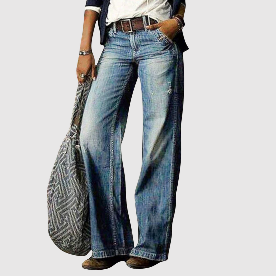 Полина - Дънки с широк крачол