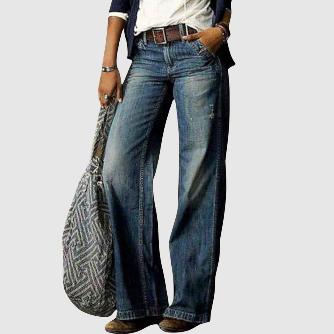 Полина - Дънки с широк крачол