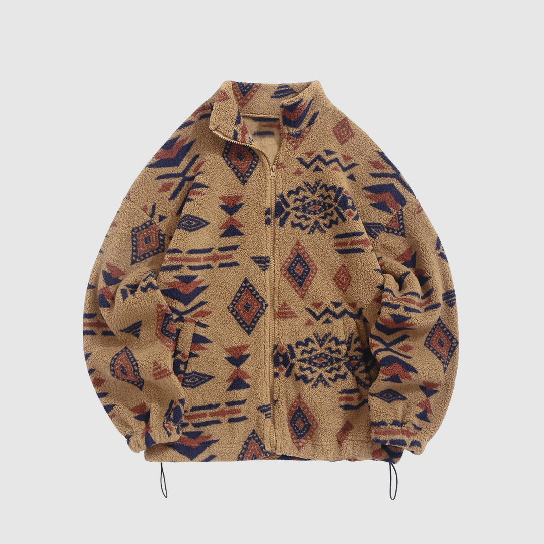 Мила – Якета от флийс с етнически мотиви