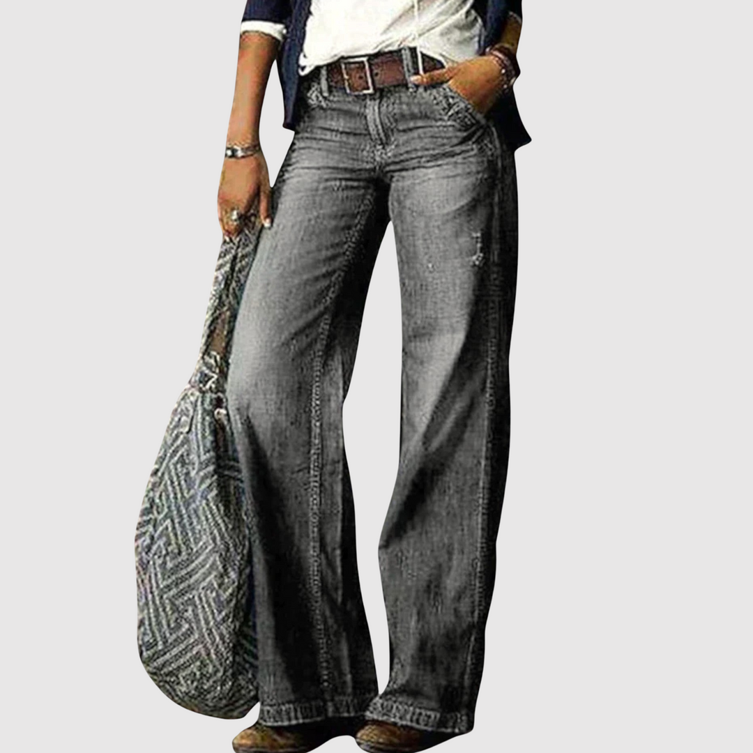 Полина - Дънки с широк крачол