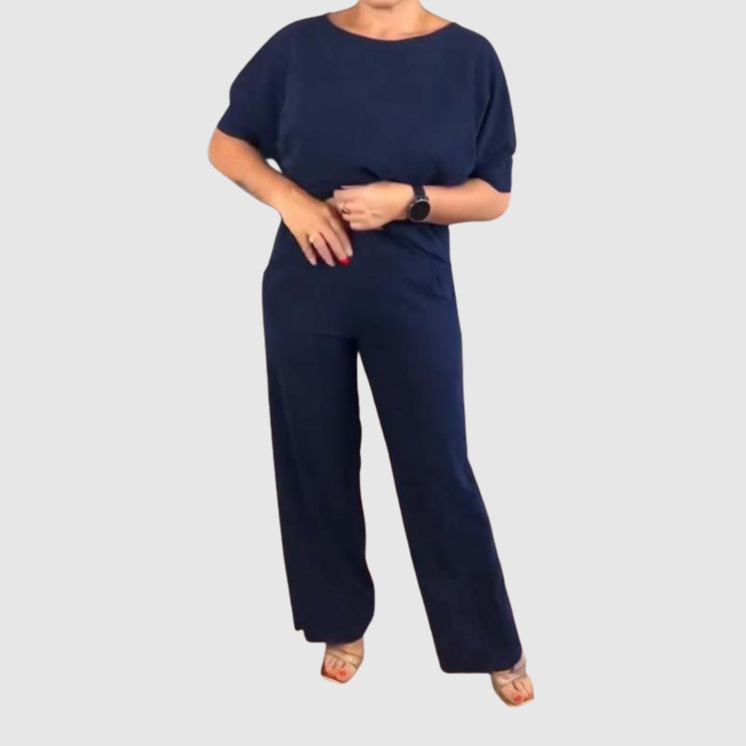 Виктория - Елегантен комплект с риза и панталони