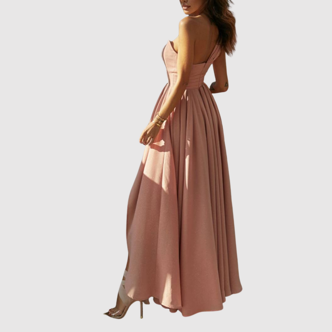 Лилия – Романтична макси рокля с разрез