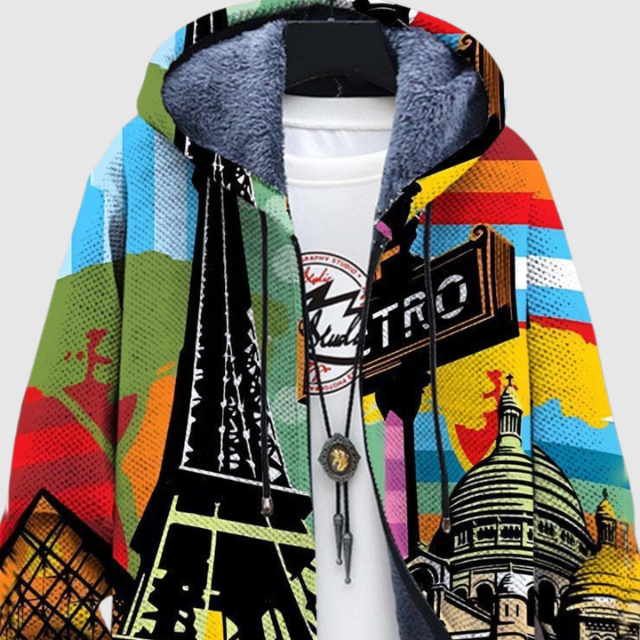 Алекс – Худи с Париж- вдъхновен градски мотив