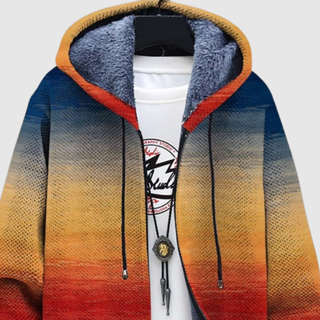 Алекс – Суитшърт с цветове на залез