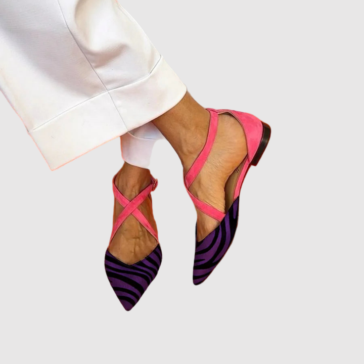 Йоана - Високи сандали с шарки